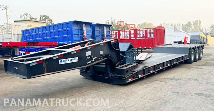3 Axle Detachable Gooseneck Trailer for Sale in Panama Manzanillo