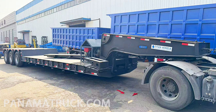 3 Axle Detachable Gooseneck Trailer for Sale in Panama Manzanillo
