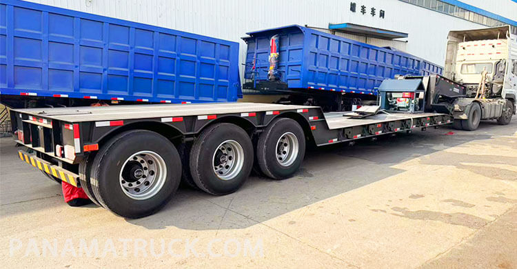 3 Axle Detachable Gooseneck Trailer for Sale in Panama Manzanillo