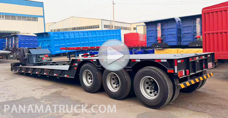 3 Axle Detachable Gooseneck Trailer for Sale in Panama Manzanillo