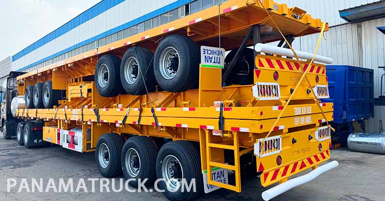 3 Axle Flatbed Trailer for Sale in Panama