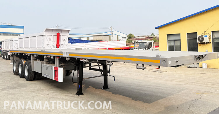 3 Axle Flatbed Trailer Truck for Sale in Panama