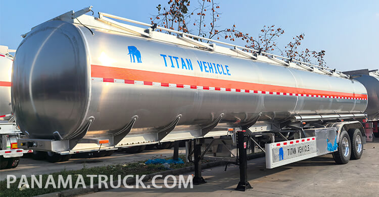 2 Axle Aluminum Tanker Trailer for Sale in Panama