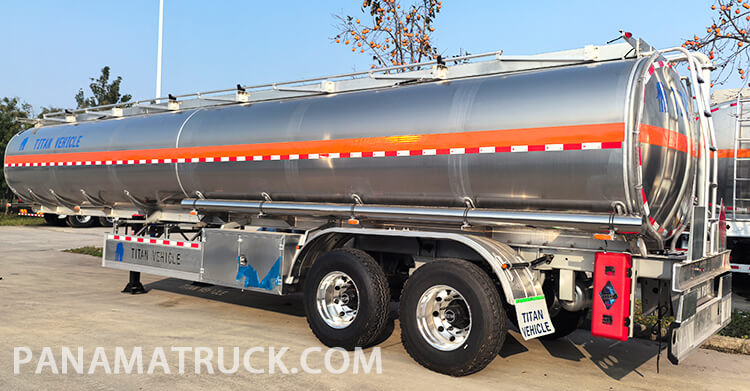 2 Axle Aluminum Tanker Trailer for Sale in Panama