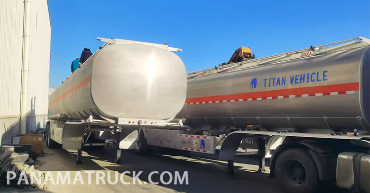 2 Axle Aluminum Tanker Trailer for Sale in Panama