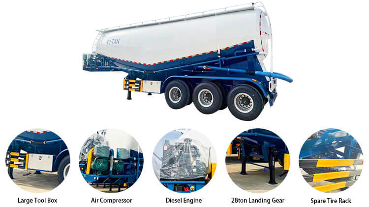 Cement Tanker Trailer | Cement Bulker Trailers for Sale in Panama