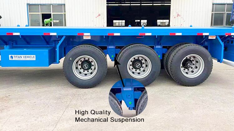 3 Axle 40ft Flatbed Trailer for Sale Near Me Sizes in Panama