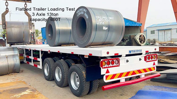 3 Axle 40ft Flat Bed Semi Trailer - Flat Bed Trailer for Sale in Panama