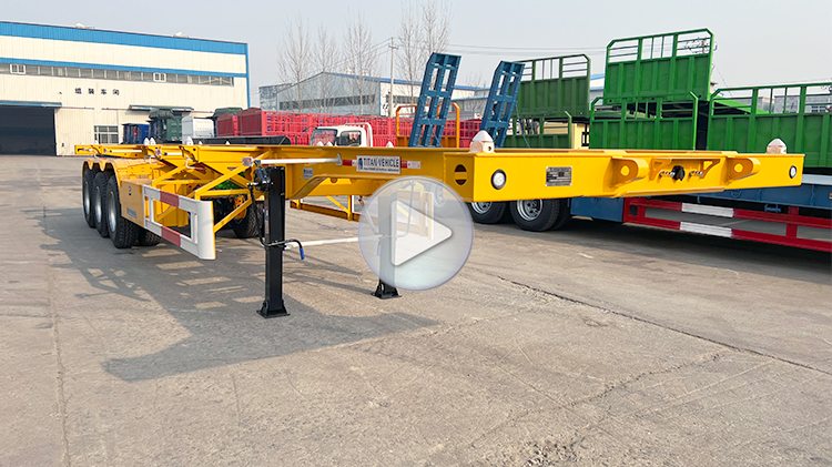 40ft Skeletal Semi Trailer Manufacture | Tri Axle Chassis for Sale in Panama