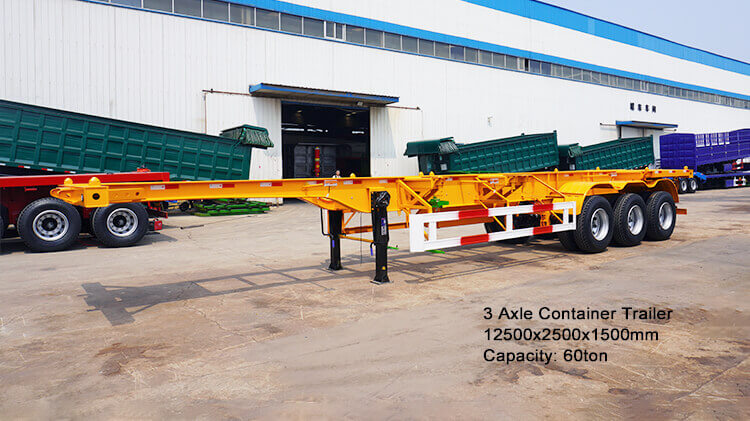 3 Axle 40ft Shipping Container Trailer for Sale Price in Panama
