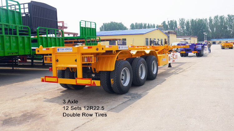 3 Axle 40ft Shipping Container Trailer for Sale Price in Panama
