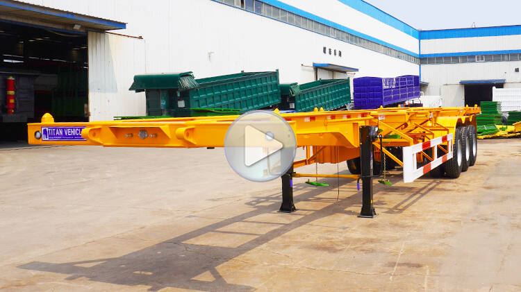 3 Axle 40ft Shipping Container Trailer for Sale Price in Panama
