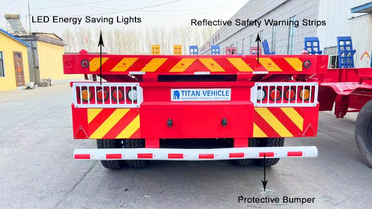 40ft 3 Axle Tractor Trailer Flat Bed - Flatbed Truck Trailer for Sale in Panama