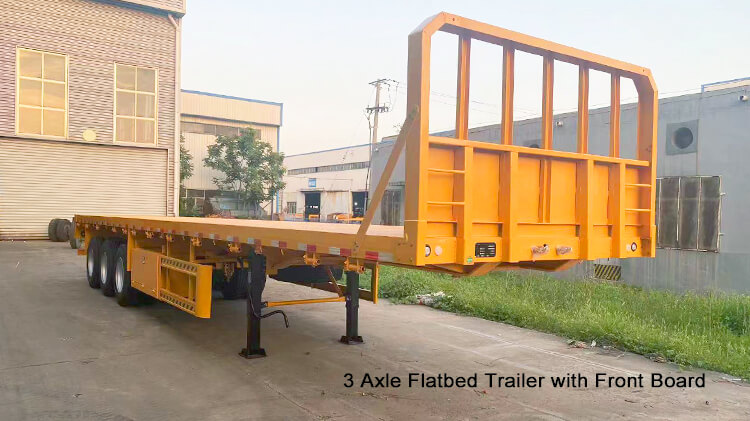 3 Axle Platform Trailer - Flat Top Semi Trailer for Sale in Panama