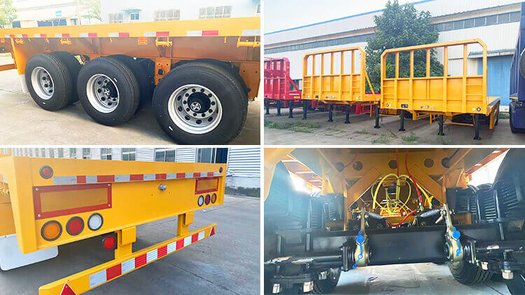 3 Axle Platform Trailer - Flat Top Semi Trailer for Sale in Panama