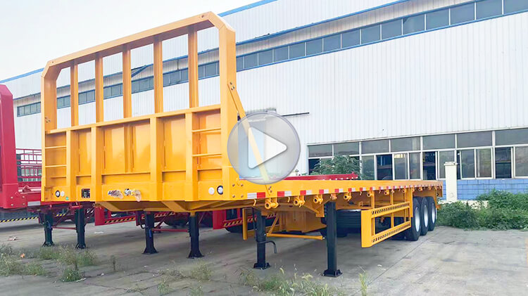 3 Axle Platform Trailer - Flat Top Semi Trailer for Sale in Panama