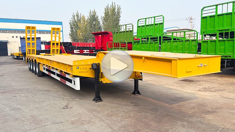 4 Axle 100 Ton Low Bed Trailer - Low Bed Truck for Sale in Panama