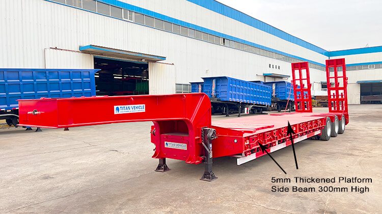 60ton 3 Axle Low Loader Trailer Truck for Sale in Panama