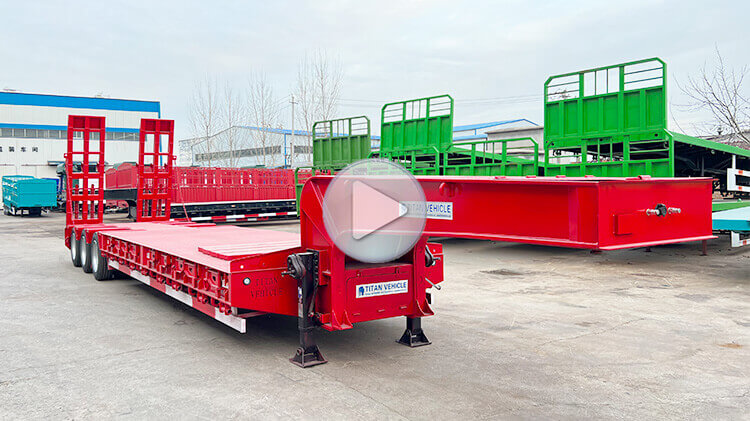 60ton 3 Axle Low Loader Trailer Truck for Sale in Panama