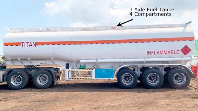 40000L Fuel Tanker Trailer for Sale in Panama