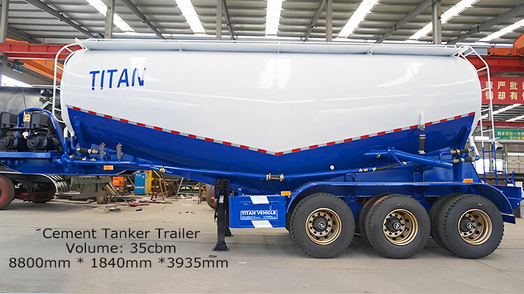 35 Cbm Bulk Cement Tanker | Cement Tank Trailer for Sale in Panama