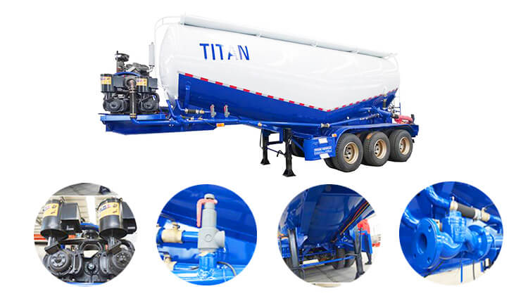35 Cbm Bulk Cement Tanker | Cement Tank Trailer for Sale in Panama