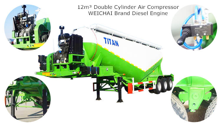 50ton Cement Bulker Truck Transporter for Sale in Panama