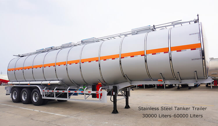50000 Liters Diesel Tanker | Stainless Steel Tanker Trailer for Sale in Panama