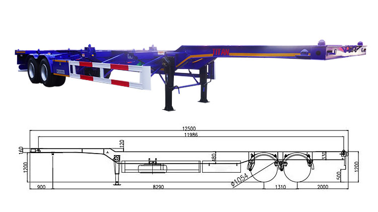 40 Ft Intermodal Chassis | Intermodal Container Chassis for Sale in Panama