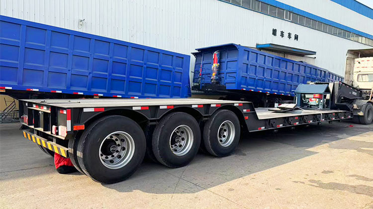 3 Axle 60 Ton Lowboy Trailer for Sale Price in Panama