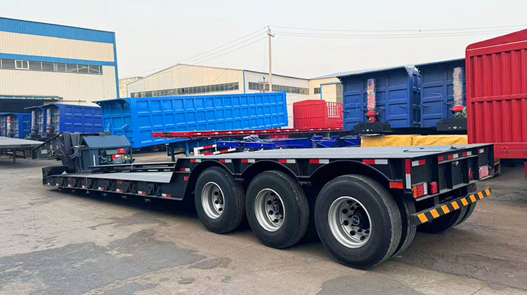 3 Axle 60 Ton Lowboy Trailer for Sale Price in Panama