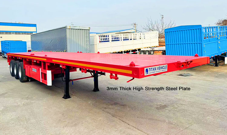 40 Feet Flatbed Trailer Truck | Flatbed Truck Trailer for Sale in Panama