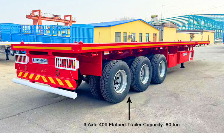 40 Feet Flatbed Trailer Truck | Flatbed Truck Trailer for Sale in Panama