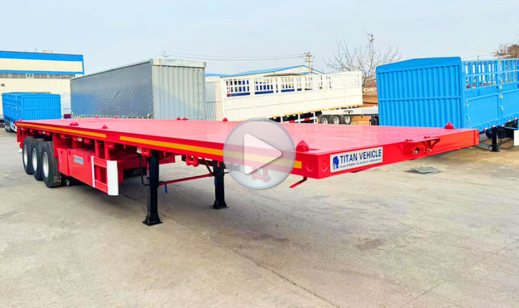 40 Feet Flatbed Trailer Truck | Flatbed Truck Trailer for Sale in Panama