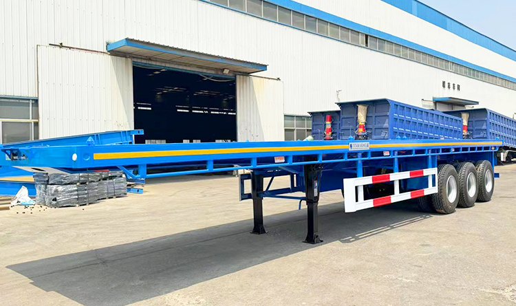 Flatbed Tractor Trailer | 40 Feet Flatbed Trailer for Sale in Panama