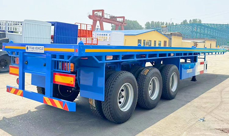 Flatbed Tractor Trailer | 40 Feet Flatbed Trailer for Sale in Panama