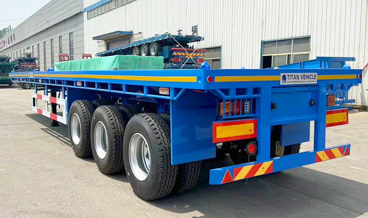 Flatbed Tractor Trailer | 40 Feet Flatbed Trailer for Sale in Panama