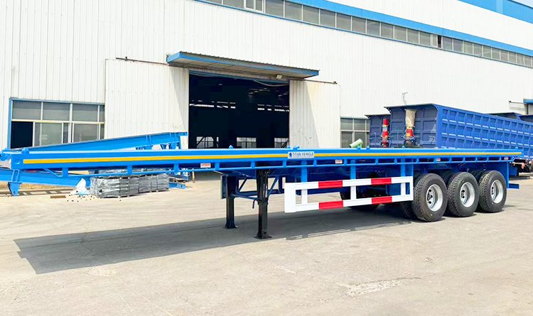 Flatbed Tractor Trailer | 40 Feet Flatbed Trailer for Sale in Panama
