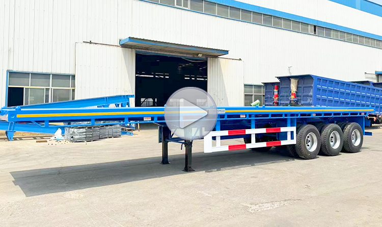 Flatbed Tractor Trailer | 40 Feet Flatbed Trailer for Sale in Panama