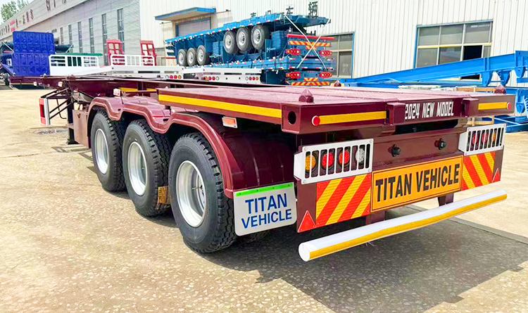 3 Axle 40 Ft Skeleton Trailer for Sale in the Republic of Dominican