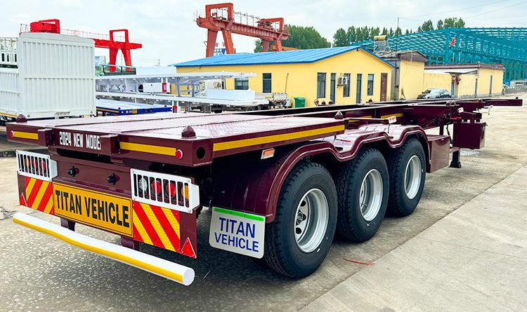 3 Axle 40 Ft Skeleton Trailer for Sale in the Republic of Dominican