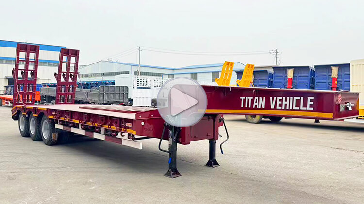 3 Axle 80 Ton Lowbed Truck for Sale in Panama