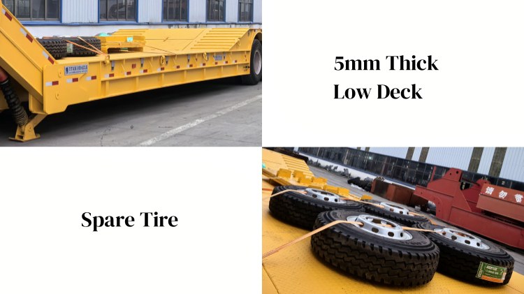 100 Tons Folding Gooseneck Trailer for Sale in Panama