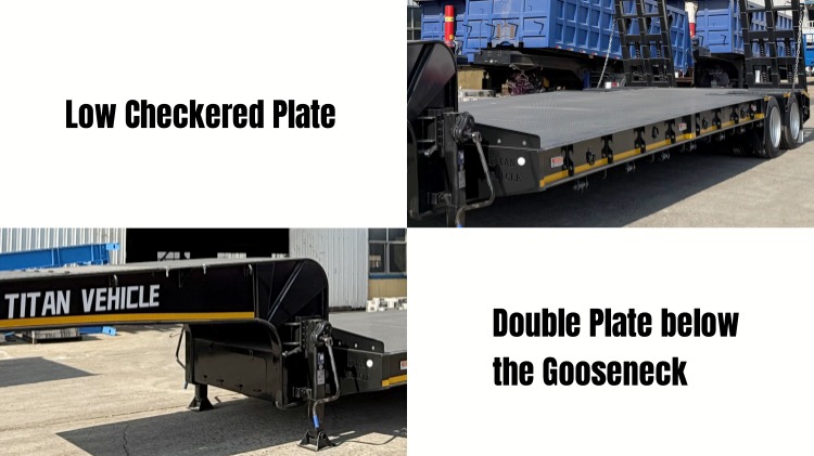 4 Axle Lowbed Semi Trailer for Sale in Panama