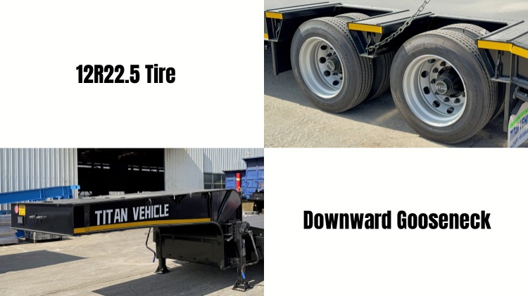 4 Axle Lowbed Semi Trailer for Sale in Panama
