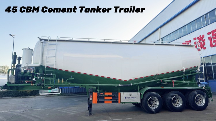 45 CBM Dry Bulk Tank Trailer in Panama