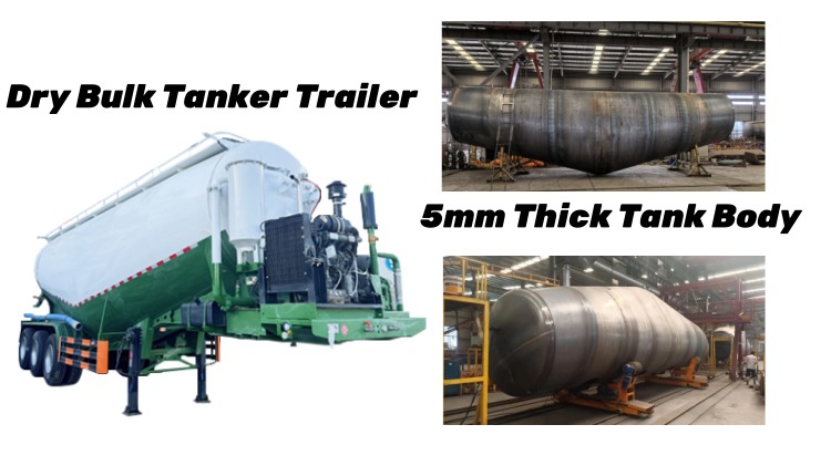 45 CBM Dry Bulk Tank Trailer in Panama