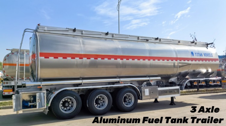 3 Axle Aluminum Fuel Tanker Trailer Price in Panama