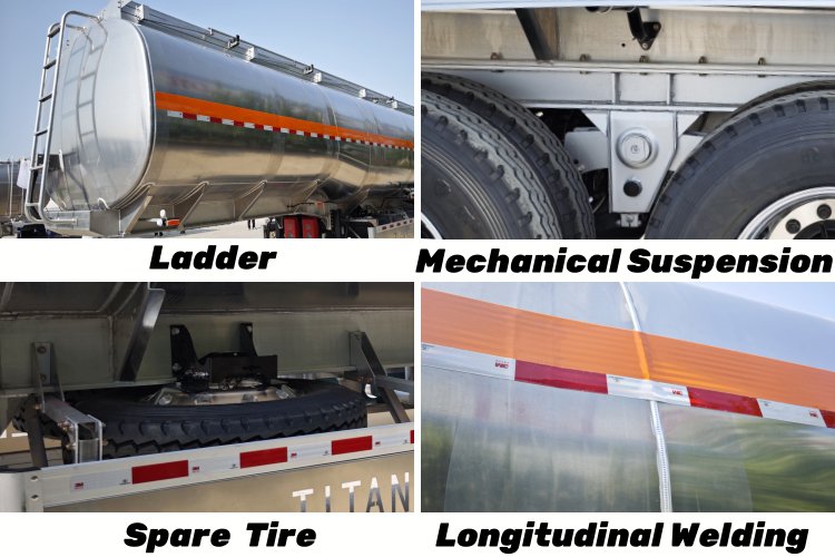 45 CBM Aluminum Tanker Trailer for Sale in Panama