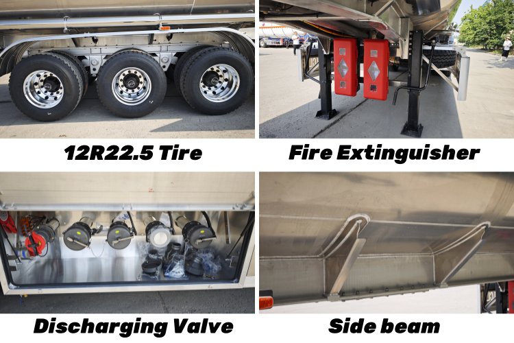 45 CBM Aluminum Tanker Trailer for Sale in Panama